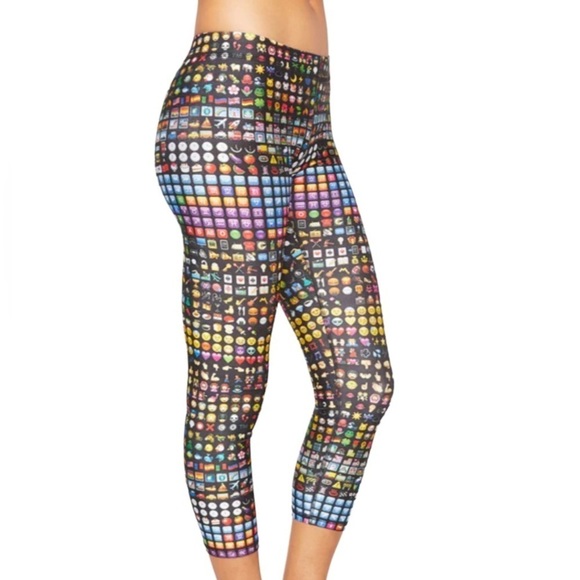 Zara Terez Emoji Hi-Shine Leggings Size Medium - Picture 2 of 16